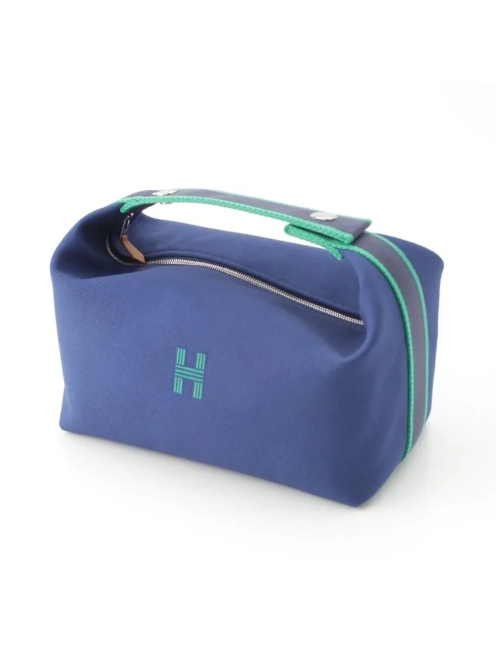 Hermes Brid-a-brac GM Cotton Pouch Marine